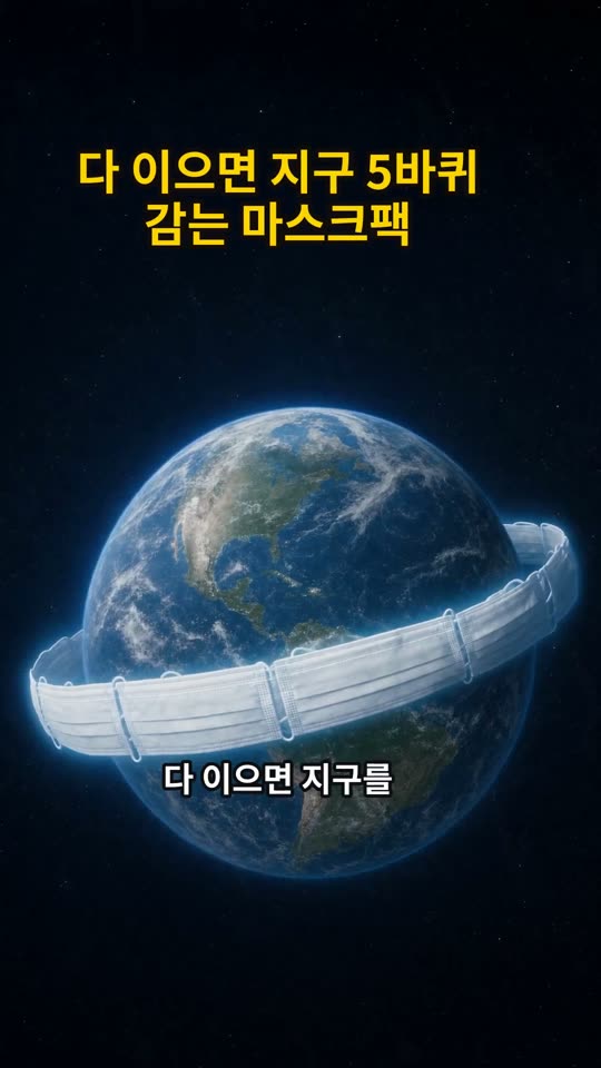 다 이으면 지구 5바퀴 감는 마스크팩 쇼츠 썸네일