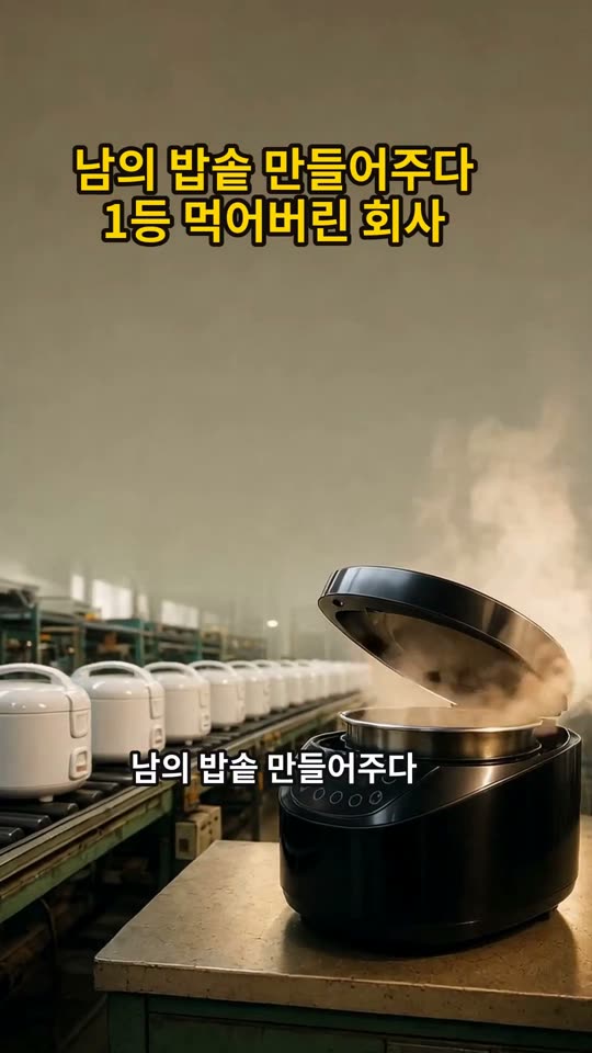 남의 밥솥 만들어주다 1등 먹어버린 회사 쇼츠 썸네일