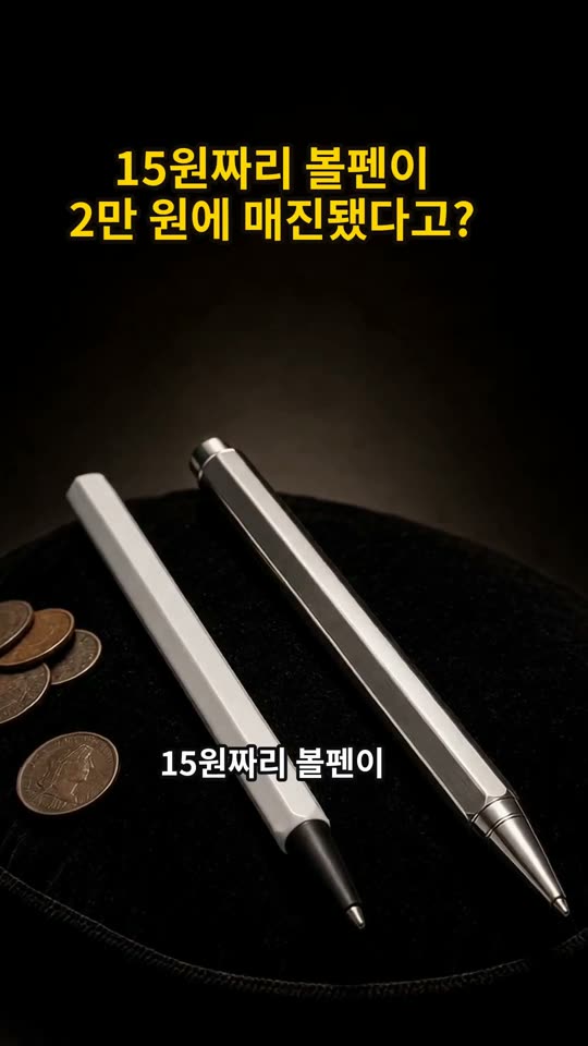 15원짜리 볼펜이 2만 원에 매진됐다고? 쇼츠 썸네일