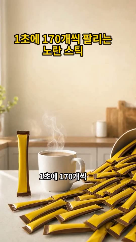 1초에 170개씩 팔리는 노란 스틱 쇼츠 썸네일